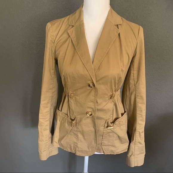 Michael Kors khaki utility jacket size 2 - Picture 2 of 9